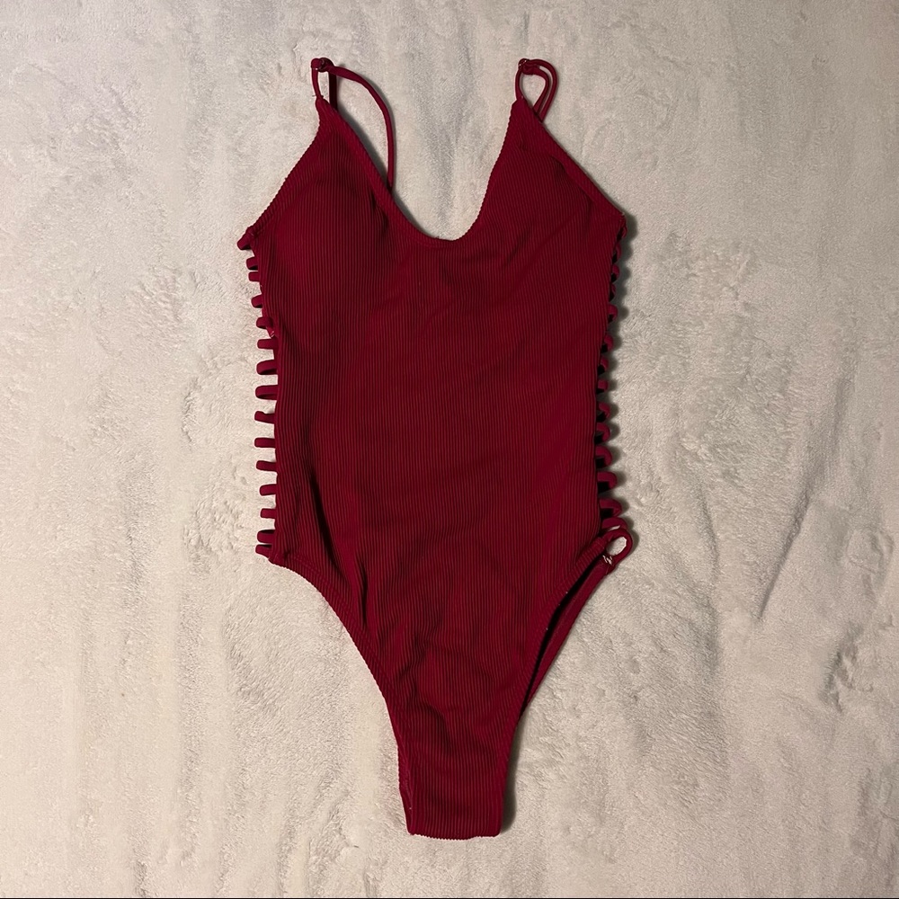 Side Cutout High Cut Swim - Picture 1 of 2